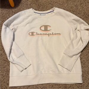 Champion Off-White Sweatshirt with Logo